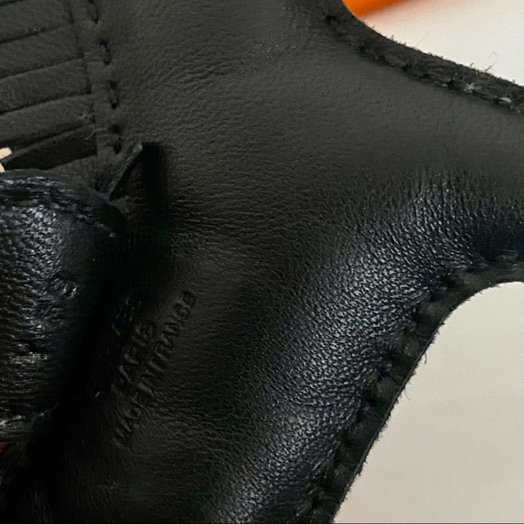 HERMES Milo Lambskin SO BLACK Rodeo Bag Charm - Picture 9 of 9